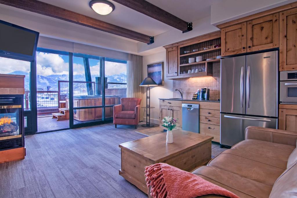 Kuchyň nebo kuchyňský kout v ubytování Newpark Resort