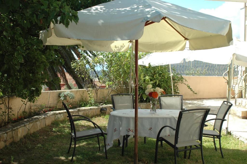 A garden outside Irini's Villa