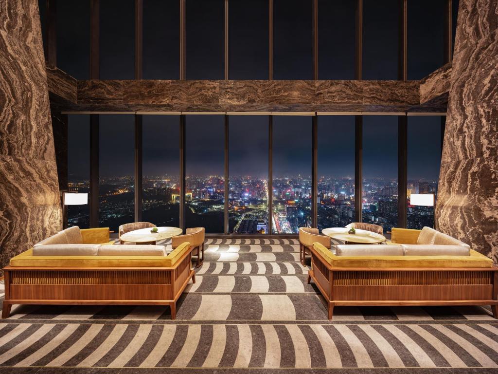 Posezení v ubytování Shangri-La Nanning - The tallest hotel worldwide in Shangri-La Group