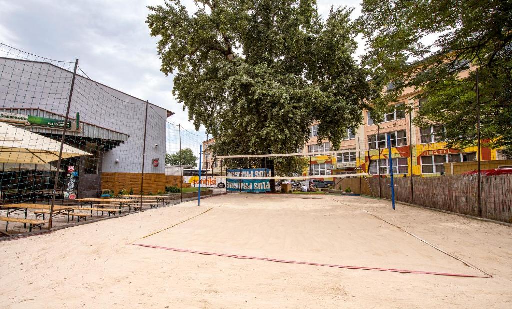 Budynek, w którym mieści się hostel