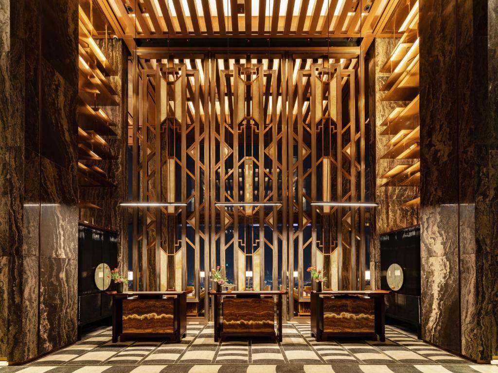 Posezení v ubytování Shangri-La Nanning - The tallest hotel worldwide in Shangri-La Group