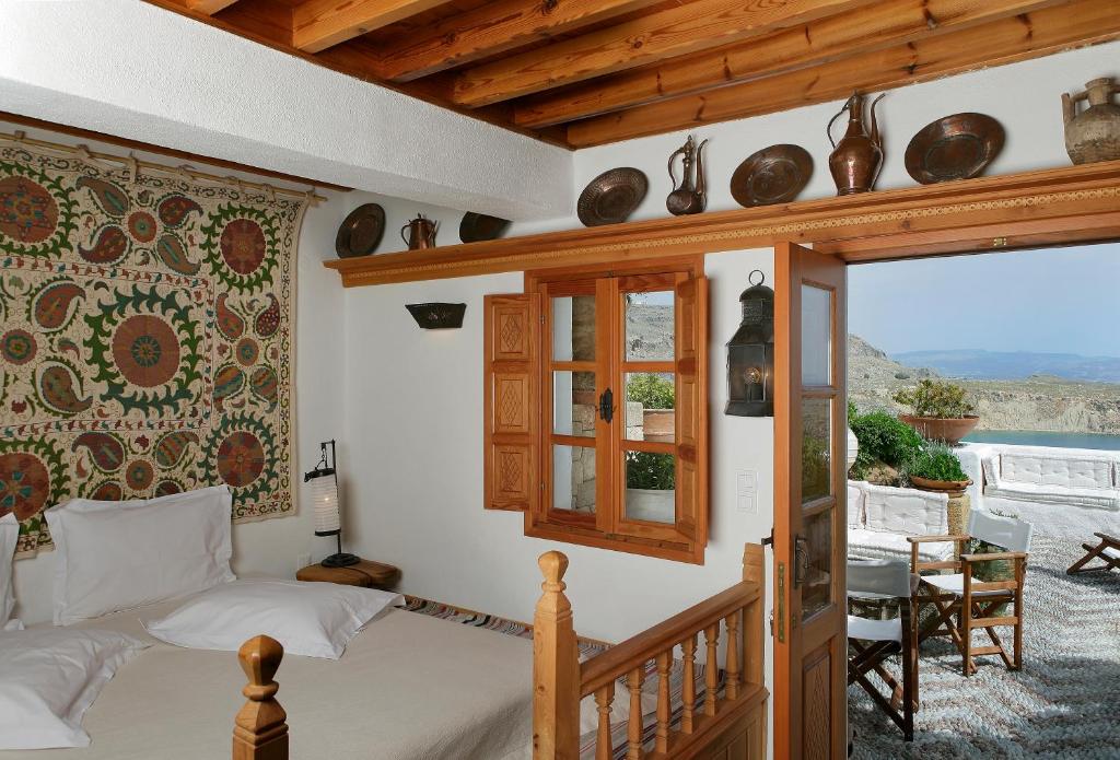 Balkón nebo terasa v ubytování Melenos Art Boutique Hotel