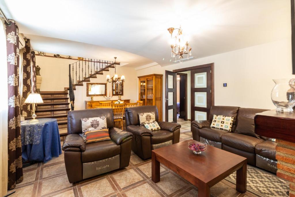 Posezení v ubytování Casa La Villa