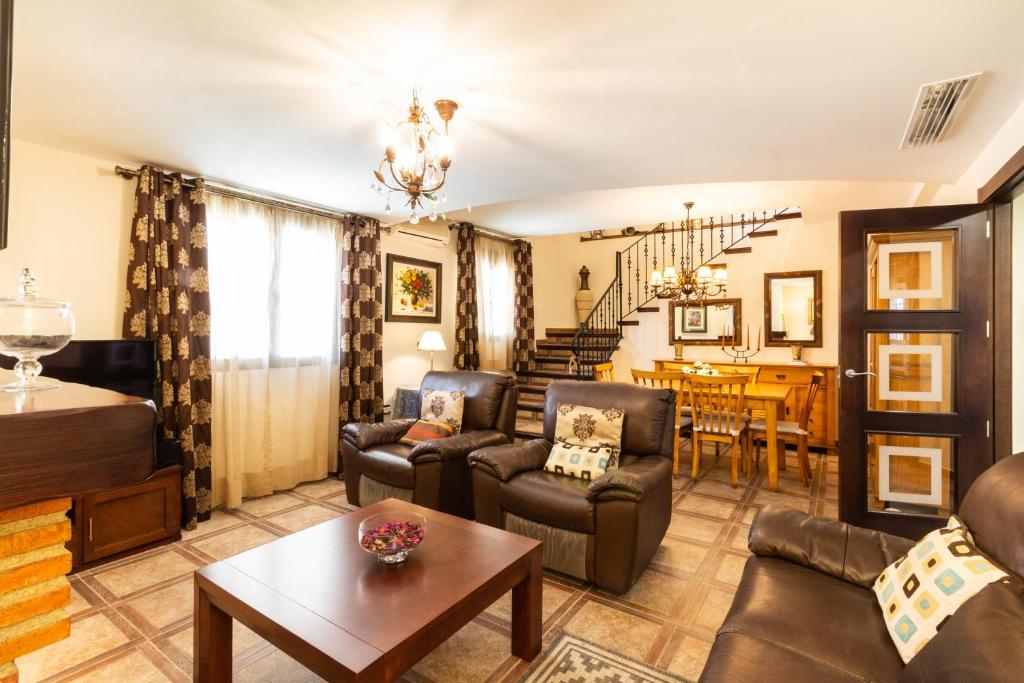 Posezení v ubytování Casa La Villa