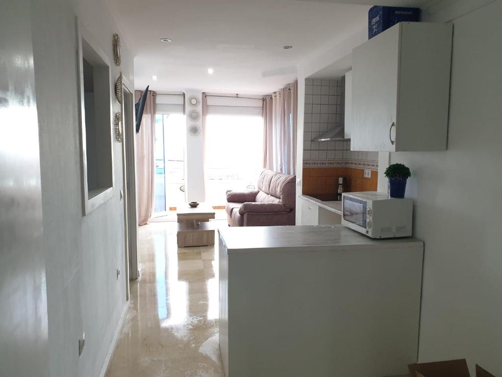 Kuchyň nebo kuchyňský kout v ubytování Apartamento La Roca Chica Torremolinos