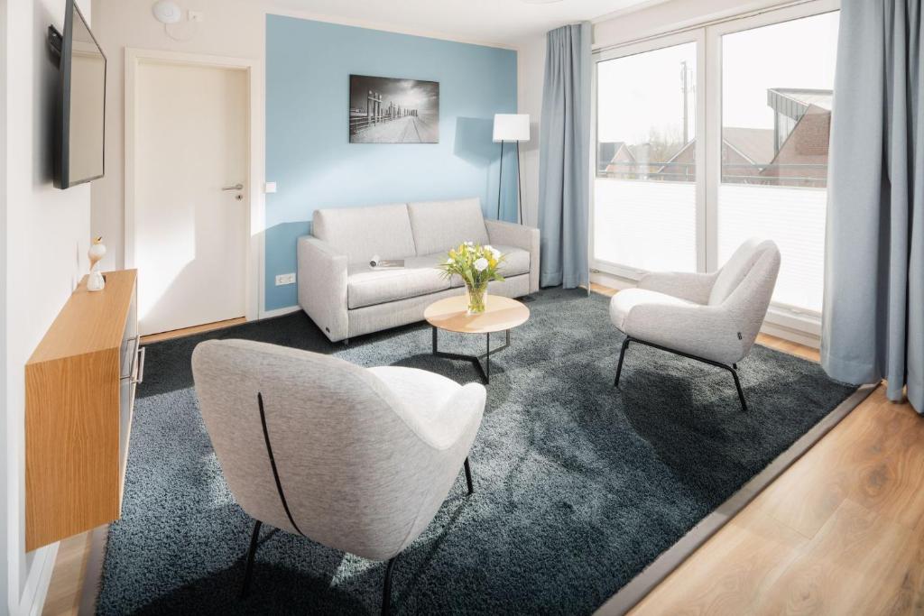 Posezení v ubytování Apartmenthaus B3