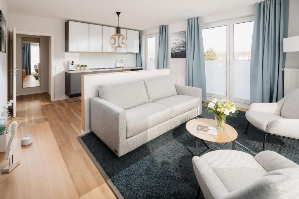 Posezení v ubytování Apartmenthaus B3