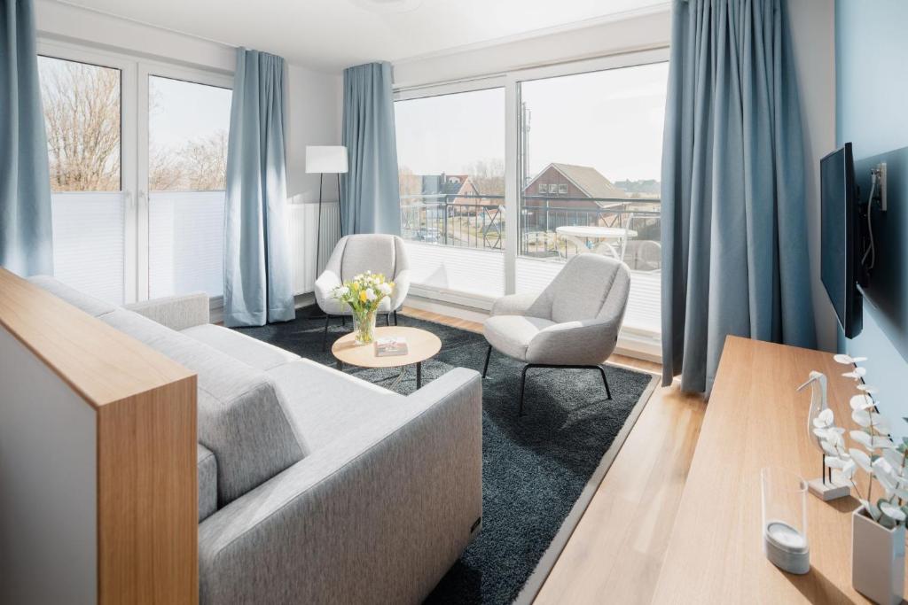 Posezení v ubytování Apartmenthaus B3