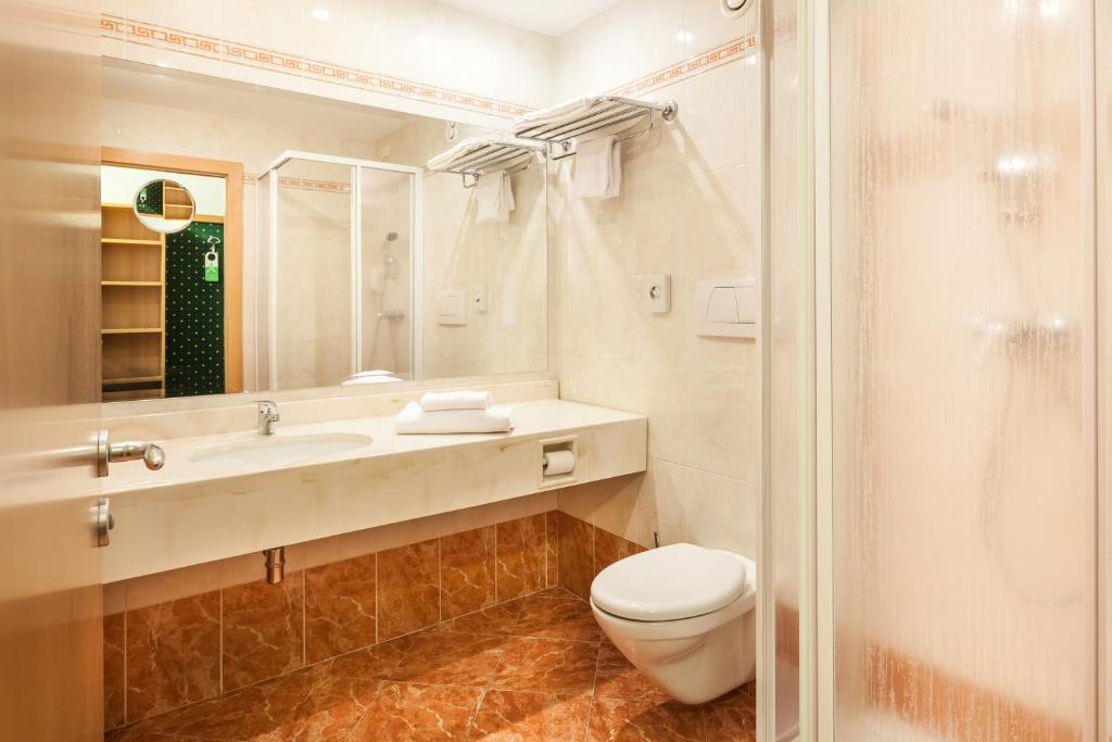 Koupelna v ubytování Hotel Brenner - Stop & Go