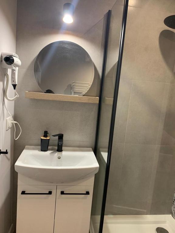 Kúpeľňa v ubytovaní APARTAMENT WILEŃSKA #free parking, self check-in