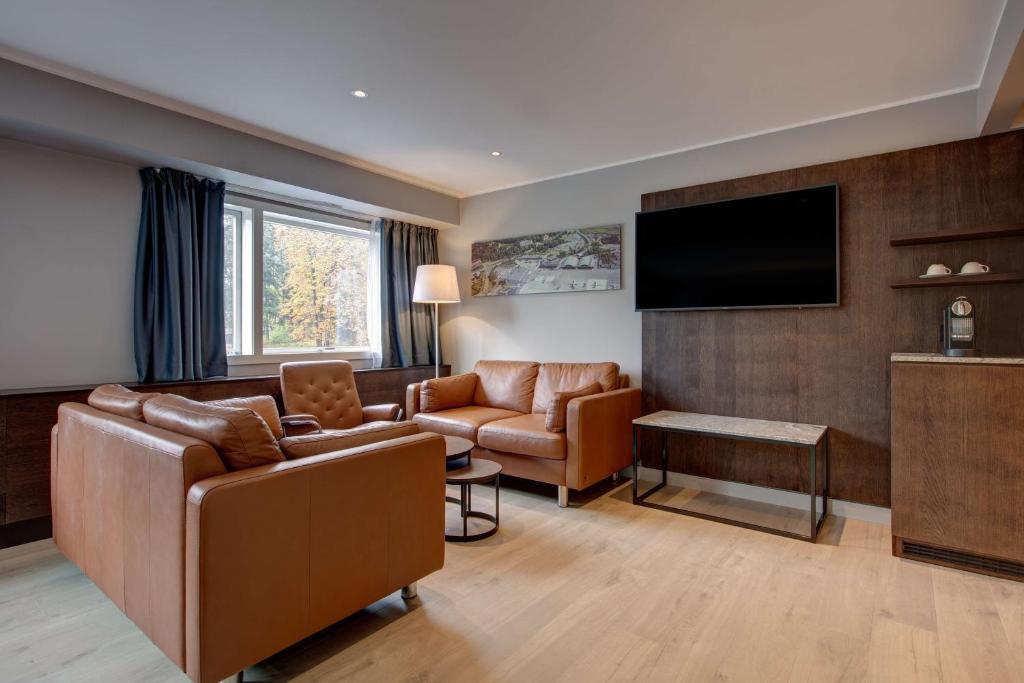 TV a/nebo společenská místnost v ubytování Radisson Blu Park Hotel, Oslo