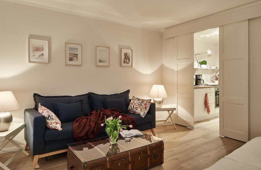 Posezení v ubytování Gut Hohenstein - Platanenappartment