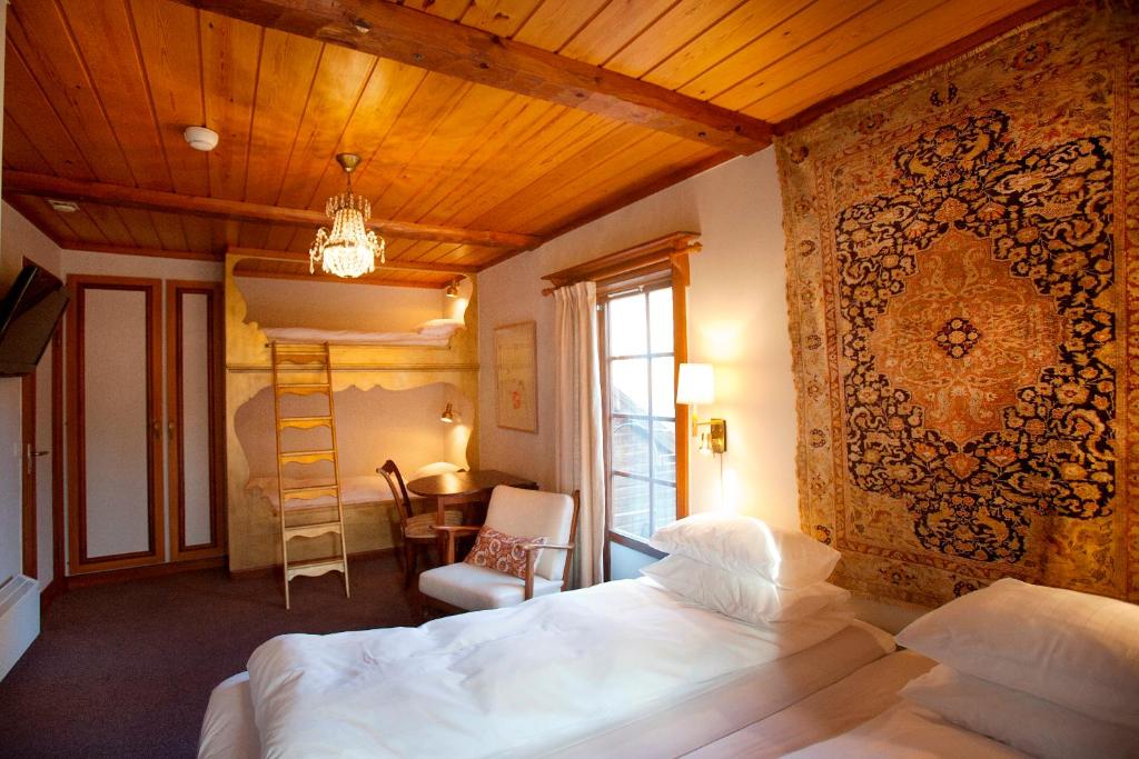 Postel nebo postele na pokoji v ubytování Green Hotel