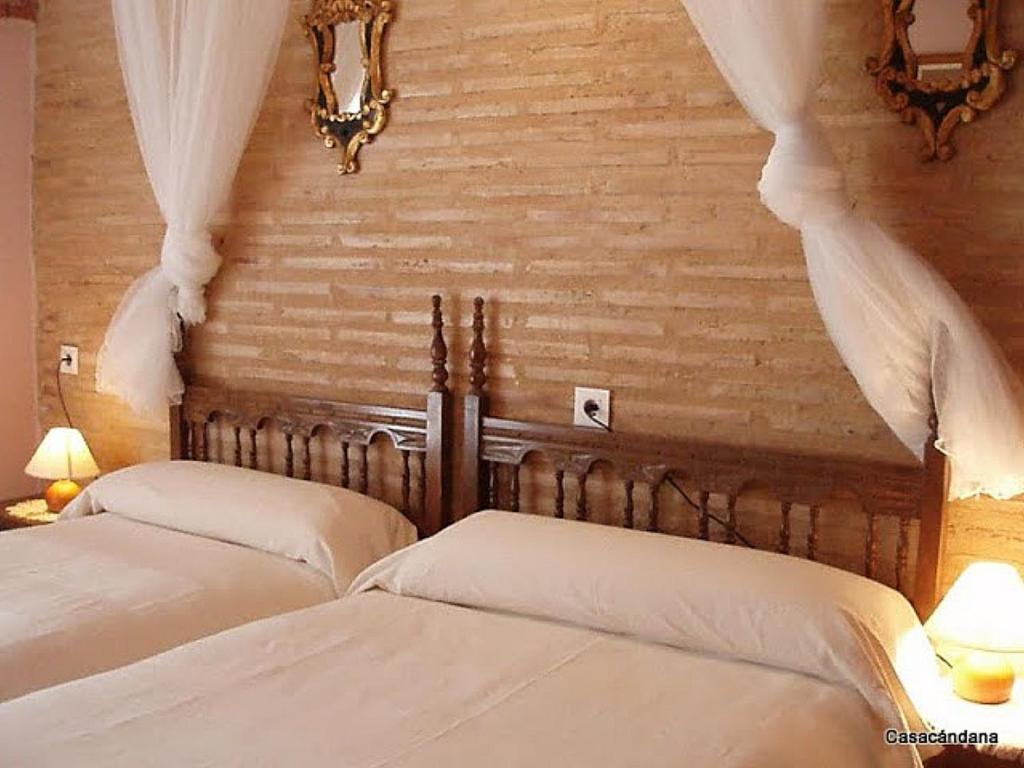 Cama o camas de una habitación en Casa Candana