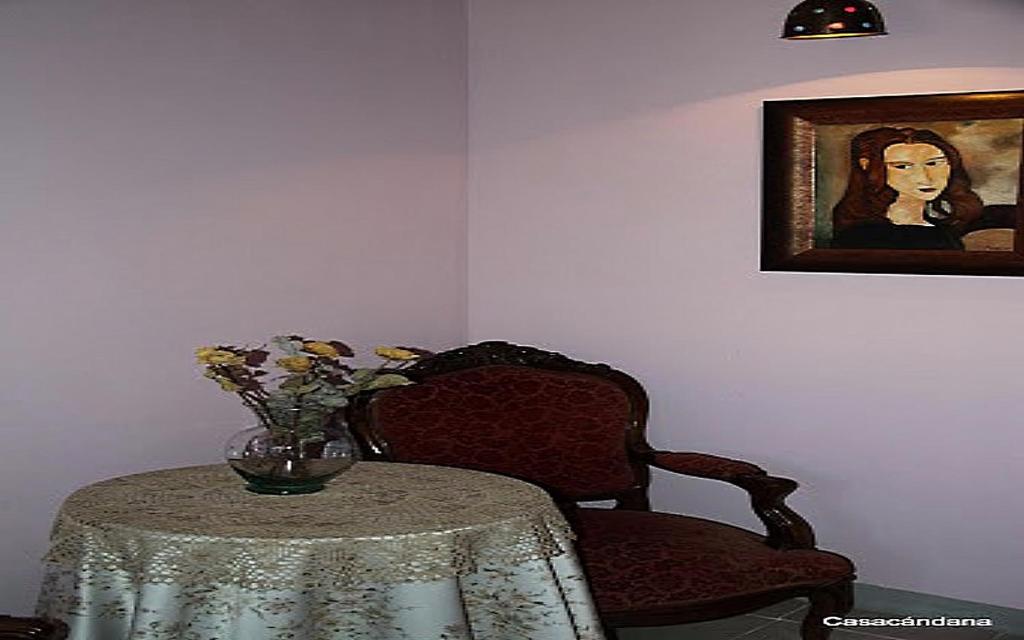 Zona de estar de Casa Candana