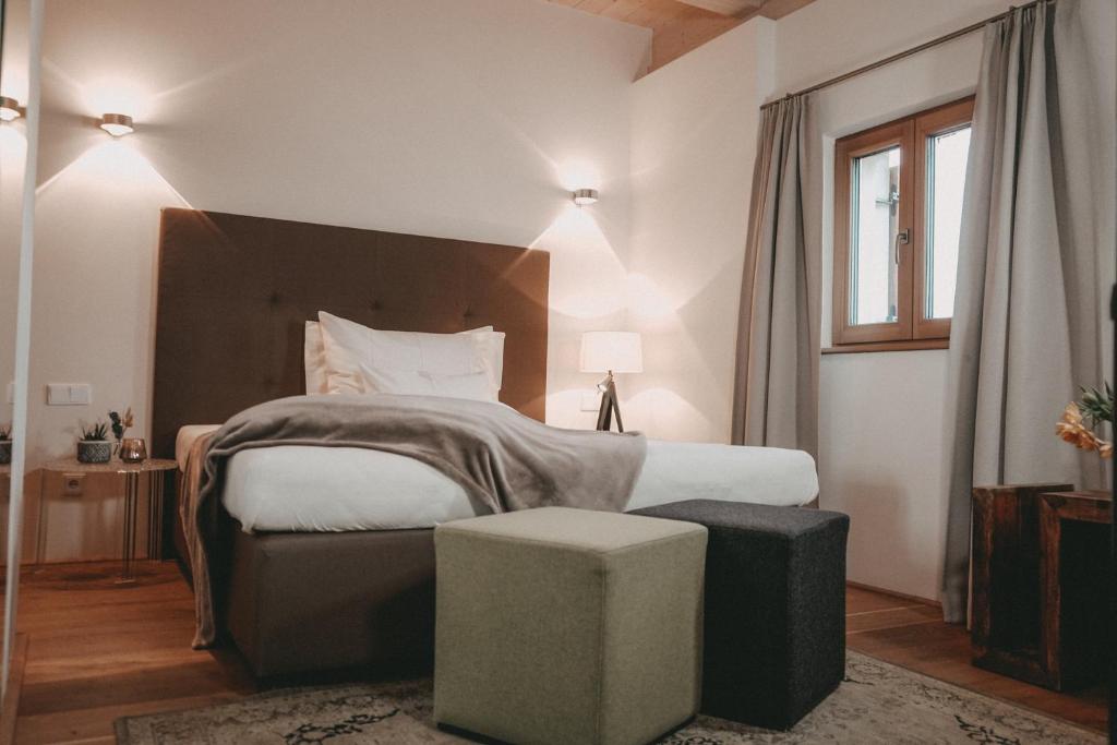 Voodi või voodid majutusasutuse Winkel Art Hotel toas
