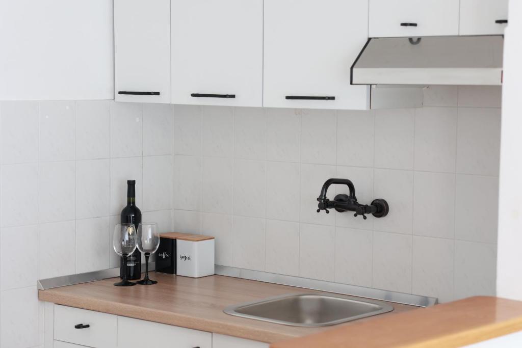 Kuchyňa alebo kuchynka v ubytovaní Apartment Pampas