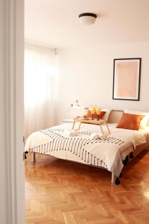 Posteľ alebo postele v izbe v ubytovaní Apartment Pampas