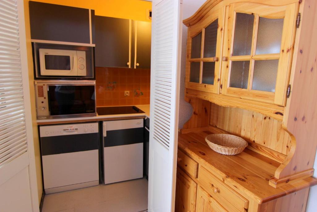 Kuchyň nebo kuchyňský kout v ubytování Olympic Appartements VTI