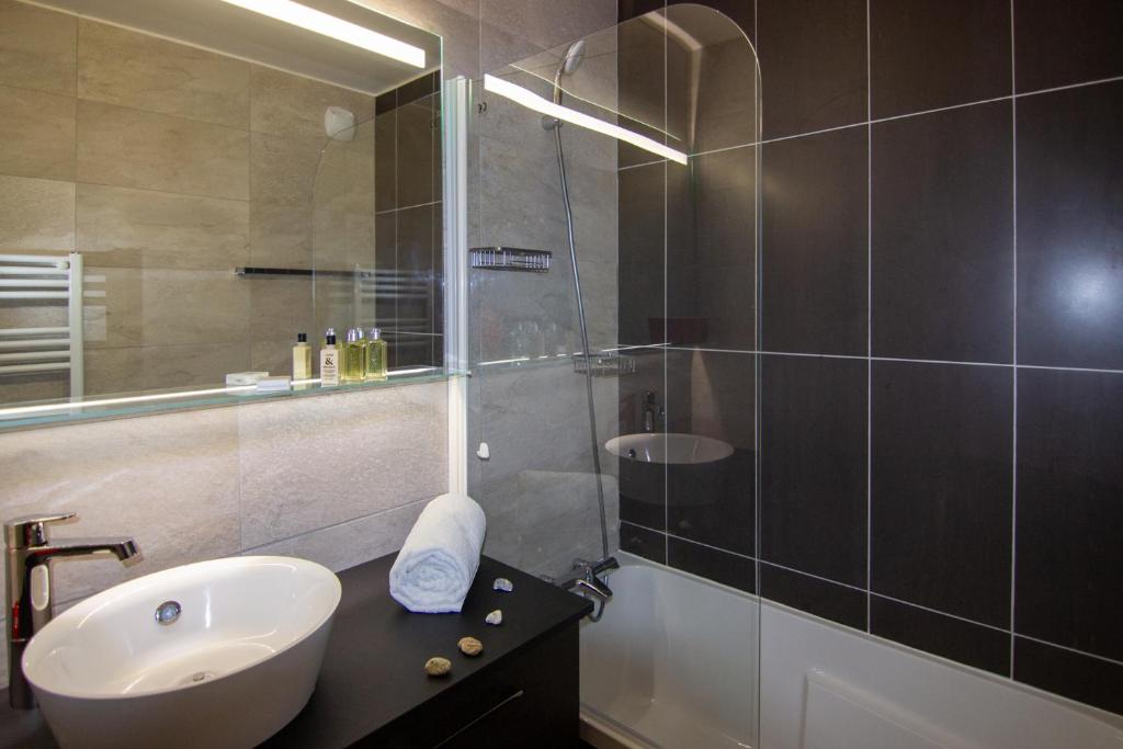 Koupelna v ubytování Olympic Appartements VTI