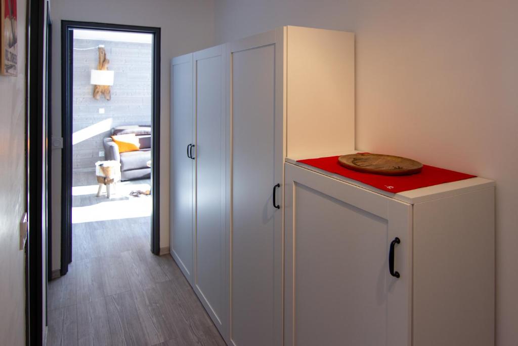 Kuchyň nebo kuchyňský kout v ubytování Olympic Appartements VTI