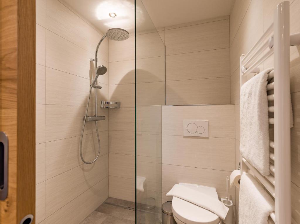 Koupelna v ubytování Lifthotel