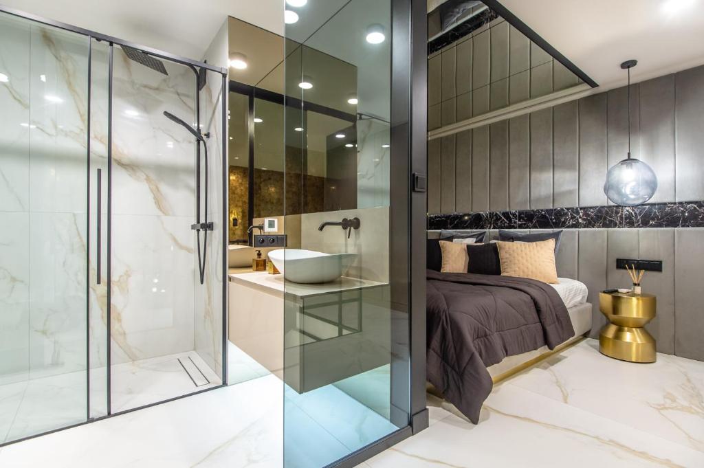 Kúpeľňa v ubytovaní Super-Apartamenty VIP Jacuzzi II