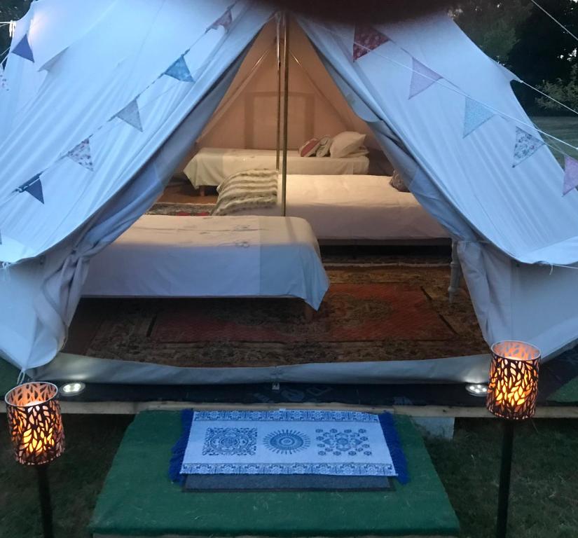 French Fields Luxury Glamping Twin Emperor Tent, Le-Vieux-Cérier – Updated  2023 Prices