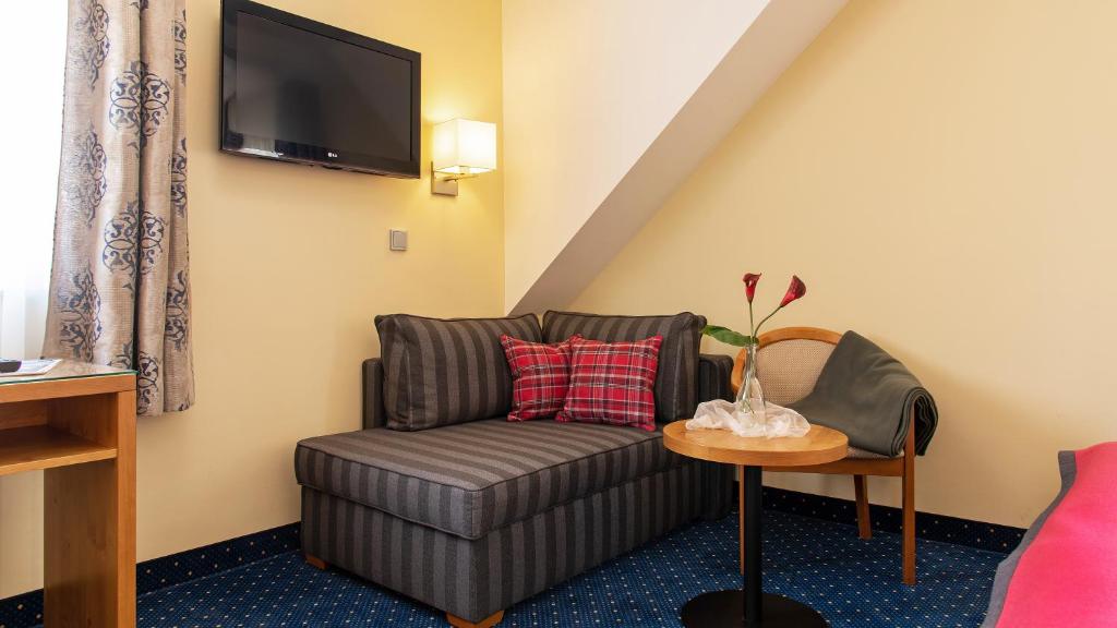 Posezení v ubytování AKZENT Hotel Krone