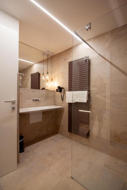 Koupelna v ubytování Hotel Fossa Mala