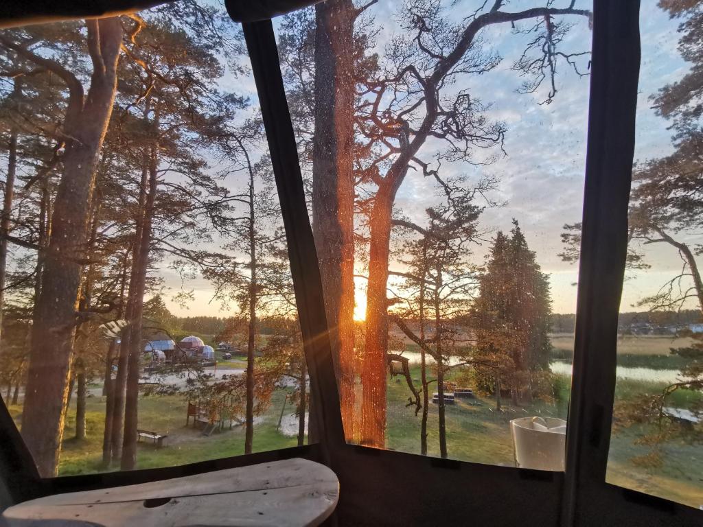 Příroda nedaleko luxury tent