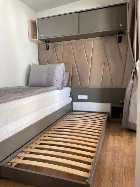 Postel nebo postele na pokoji v ubytování Mobile Home Jana