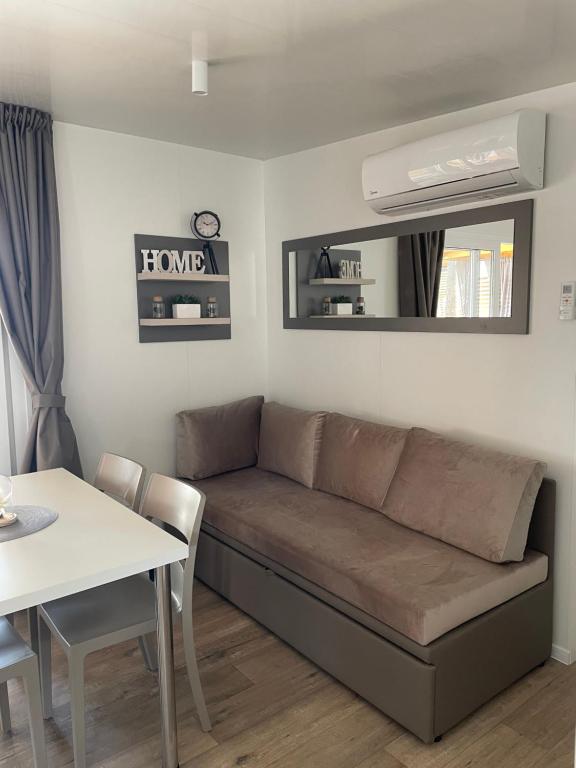 Posezení v ubytování Mobile Home Jana
