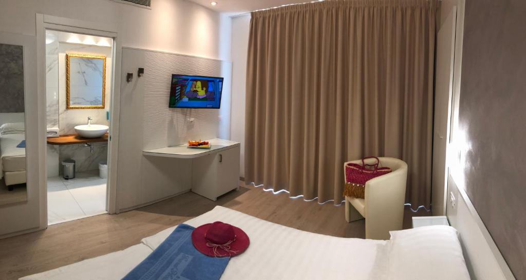 Koupelna v ubytování Grand Hotel Playa