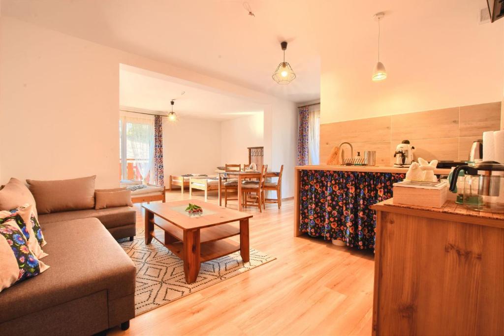 Kuchyň nebo kuchyňský kout v ubytování Apartamenty Soszów