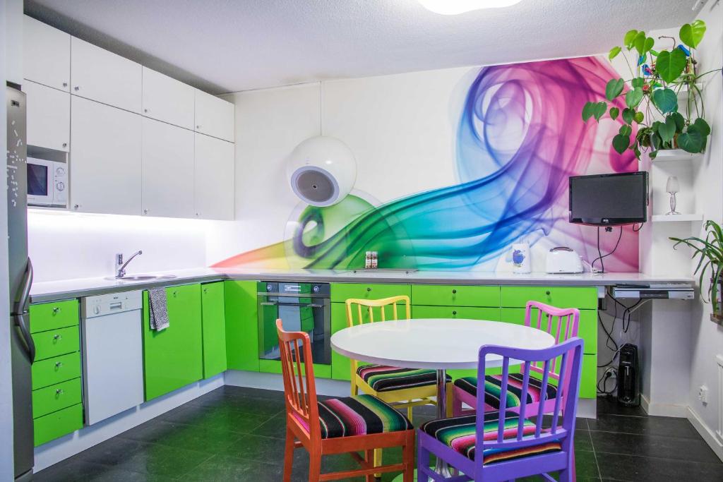 Η κουζίνα ή μικρή κουζίνα στο Central Studio Apartment