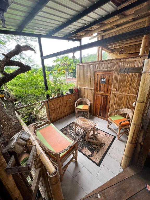 Balkón nebo terasa v ubytování hostal Monte Libano