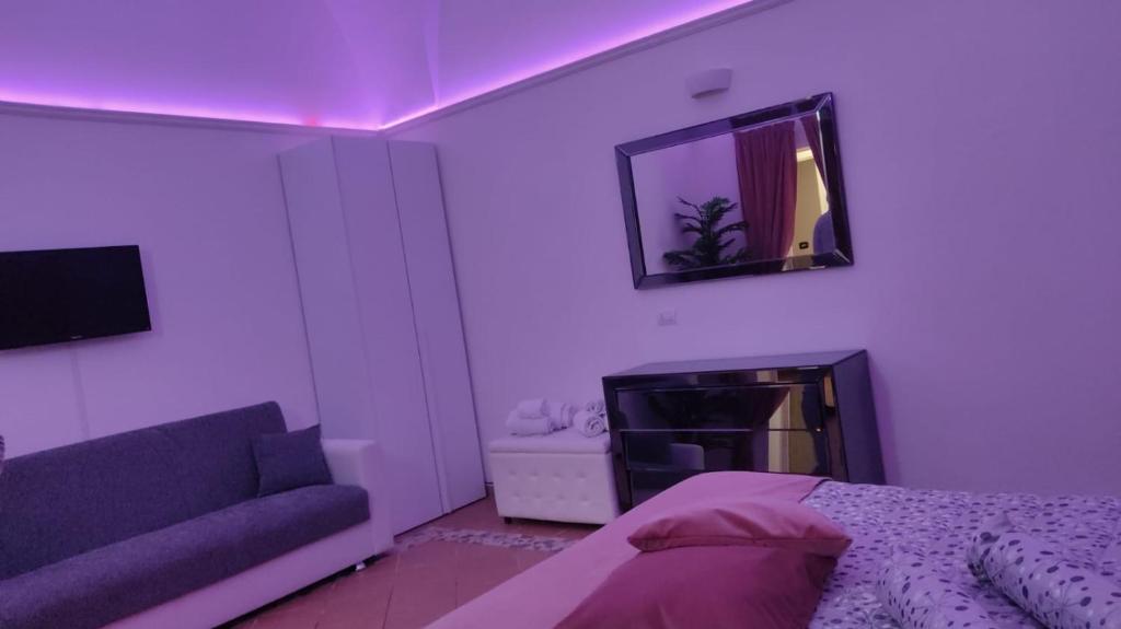 TV a/nebo společenská místnost v ubytování B&B Mamma Splendora