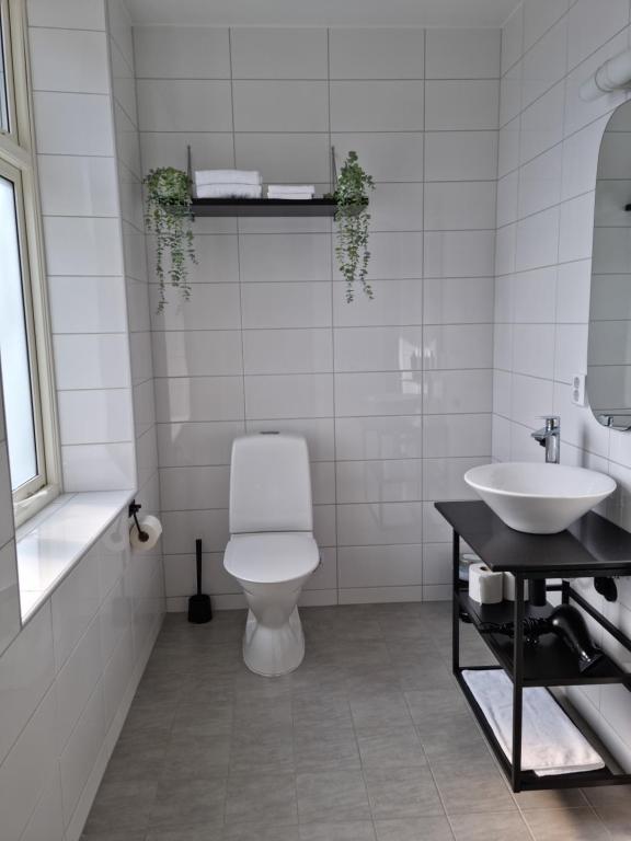 Koupelna v ubytování Hotell Stavstensgården
