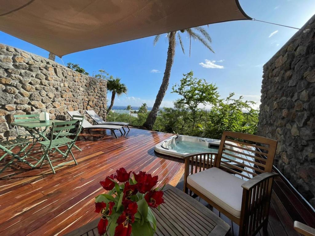 Balcon ou terrasse dans l'établissement Villa Prana