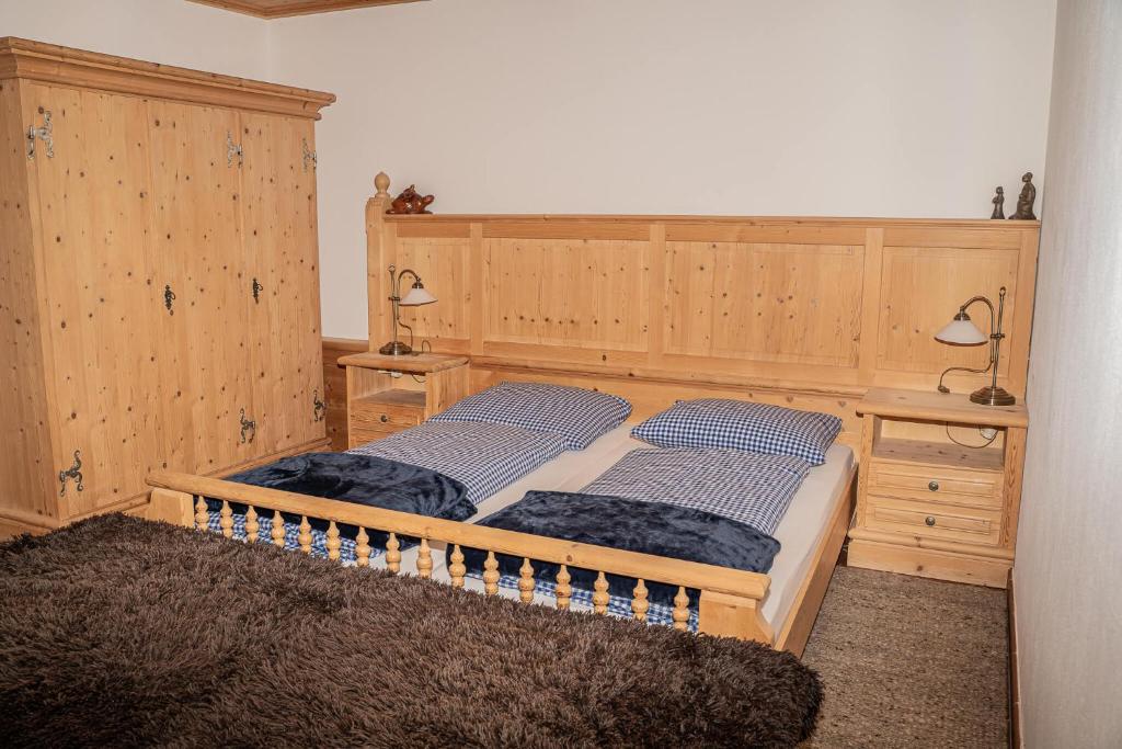 Postel nebo postele na pokoji v ubytování Ferienhaus Haus Gilfert