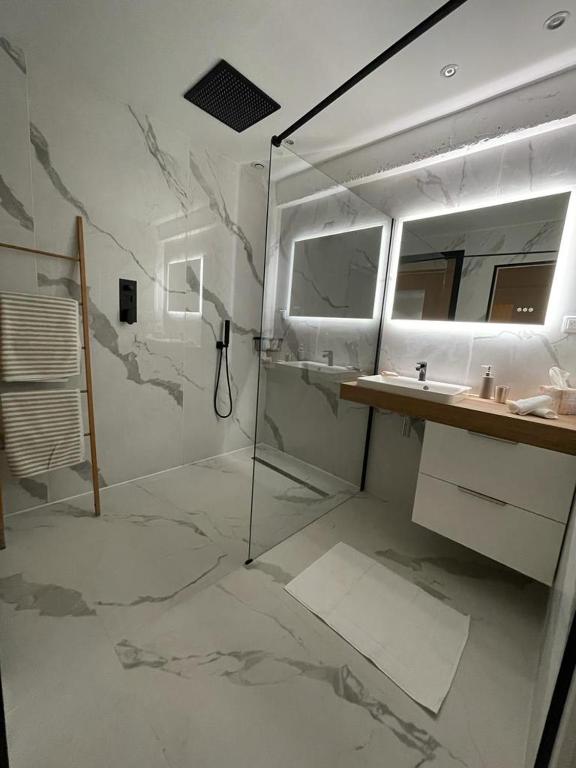 Salle de bains dans l'établissement Villa Prana