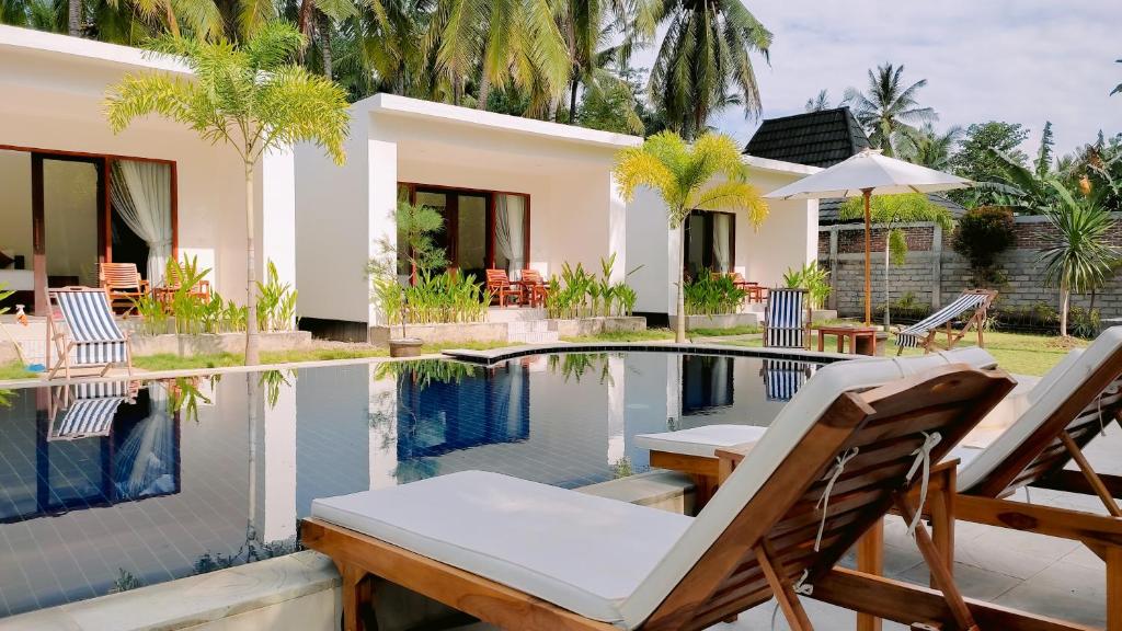 Bazén v ubytování The Kebon Lombok nebo v jeho okolí