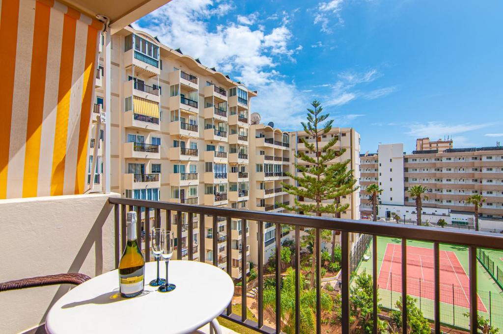 Balkón nebo terasa v ubytování El Dorado Playa las Americas PH03