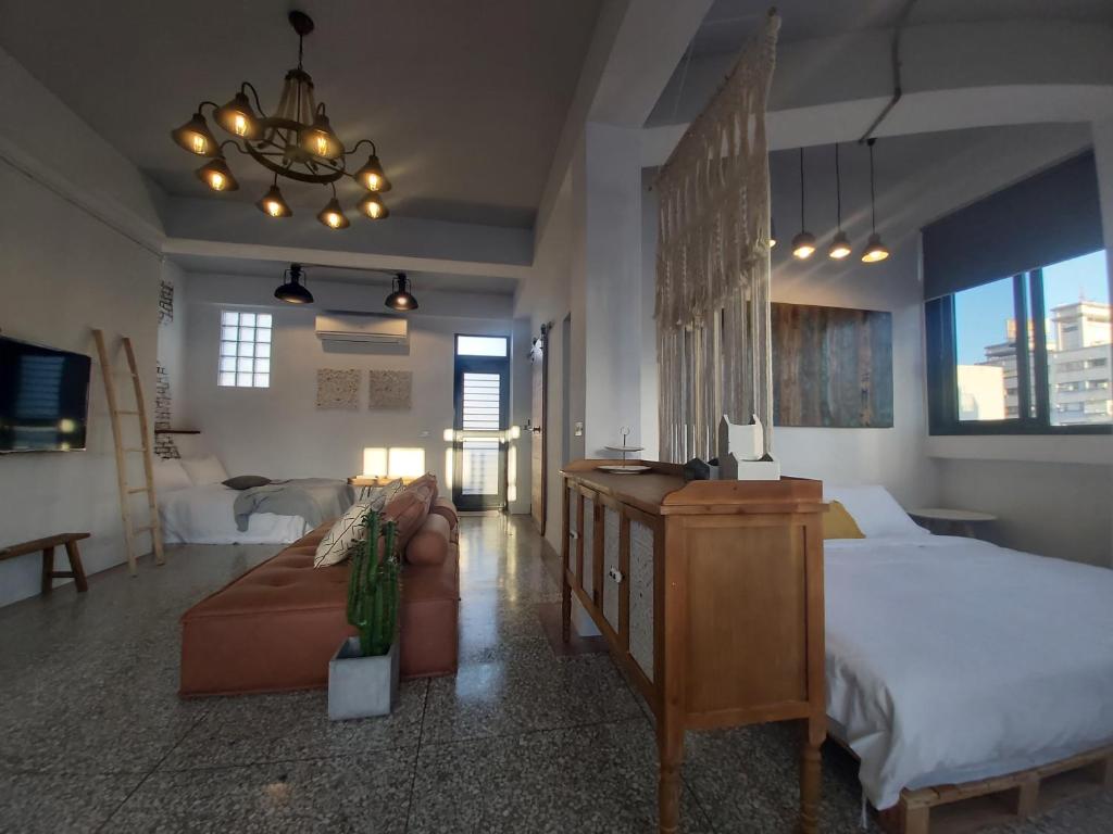 Postel nebo postele na pokoji v ubytování Huck B&B