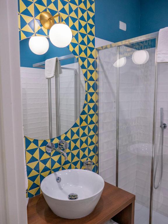 Koupelna v ubytování Mako Sorrento Suites