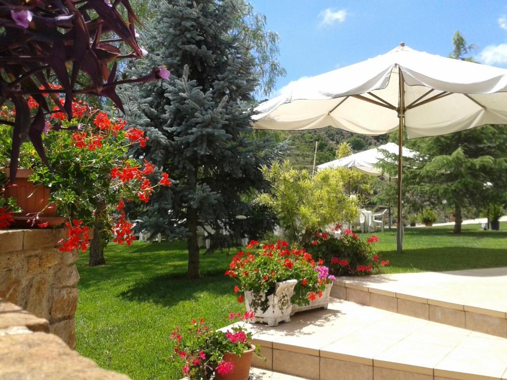 Zahrada ubytování Albergo Villa Riccio