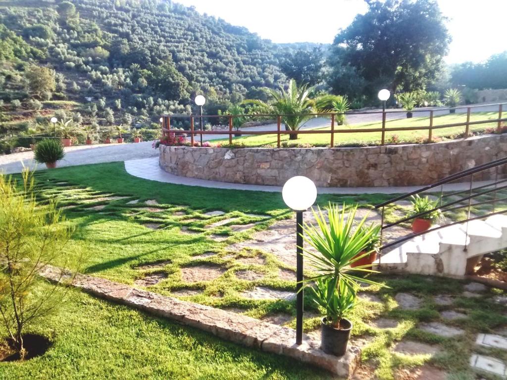 Zahrada ubytování Albergo Villa Riccio