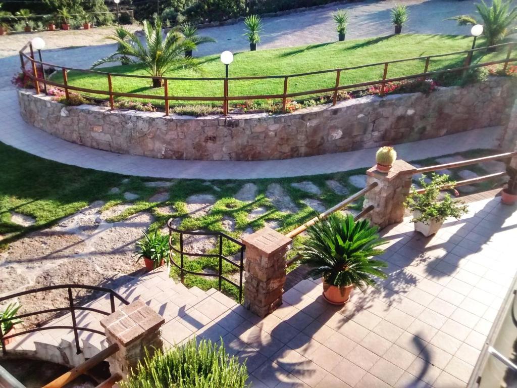 Zahrada ubytování Albergo Villa Riccio