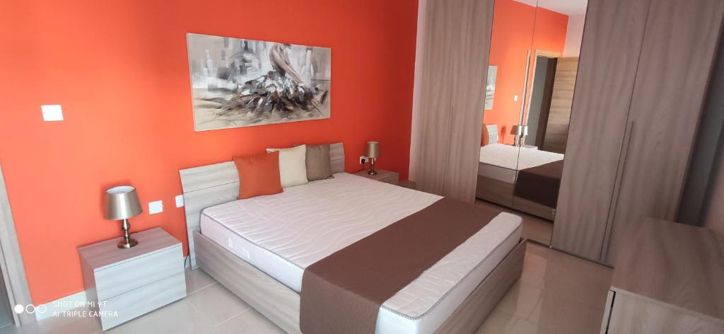 Letto o letti in una camera di Searenity